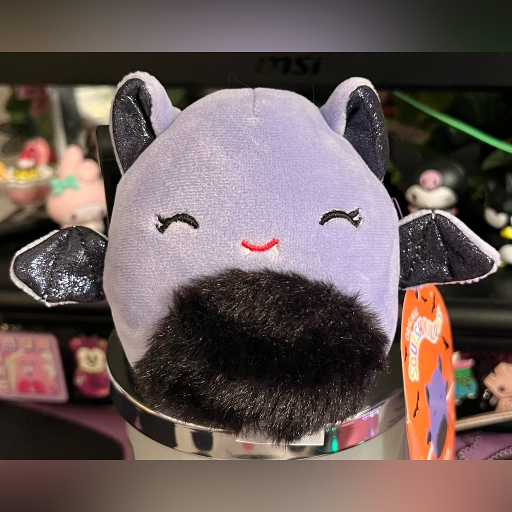 Joldy the Purple Bat Sparkly Wings 4" Squishmallow